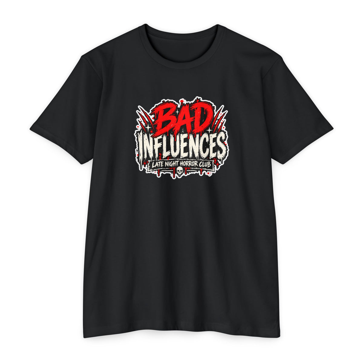 Bad Influences Horror T-Shirt — Jason & Freddy Retro Graphic Tee