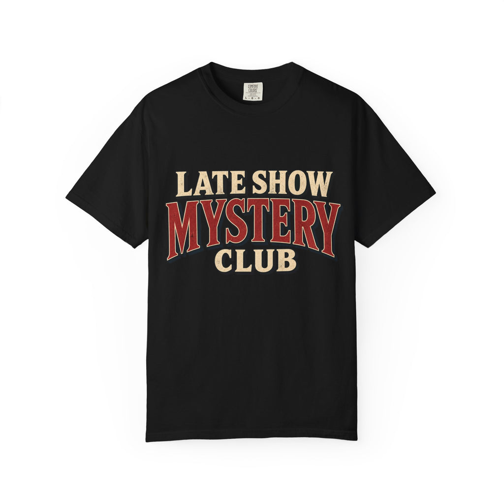 Mystery Club T-Shirt — "Late Show" Vintage Detective Graphic