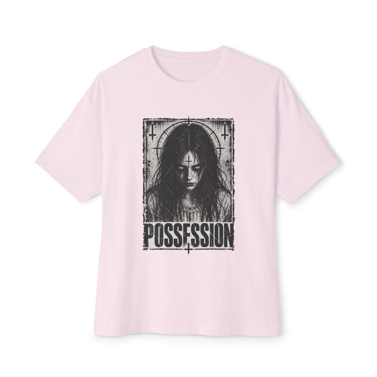 Possession Horror Tee — Creepy Girl Graphic T-Shirt