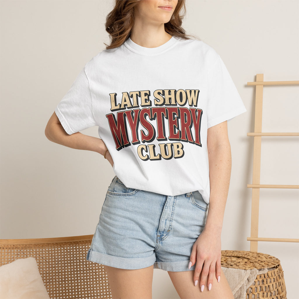 Mystery Club T-Shirt — "Late Show" Vintage Detective Graphic