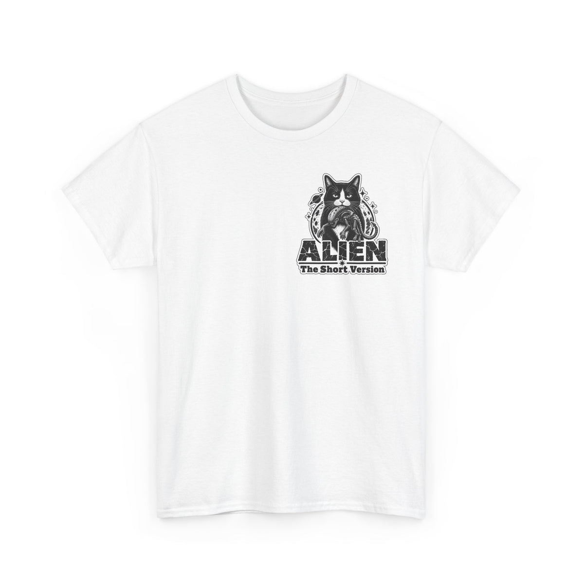 T-Shirt — 'ALIEN The Short Version' Cat Graphic Tee