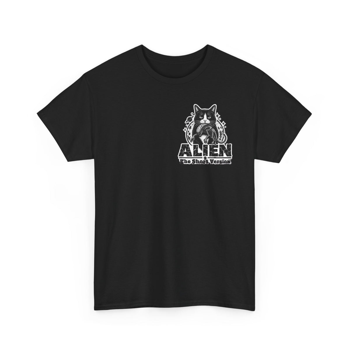 T-Shirt — 'ALIEN The Short Version' Cat Graphic Tee