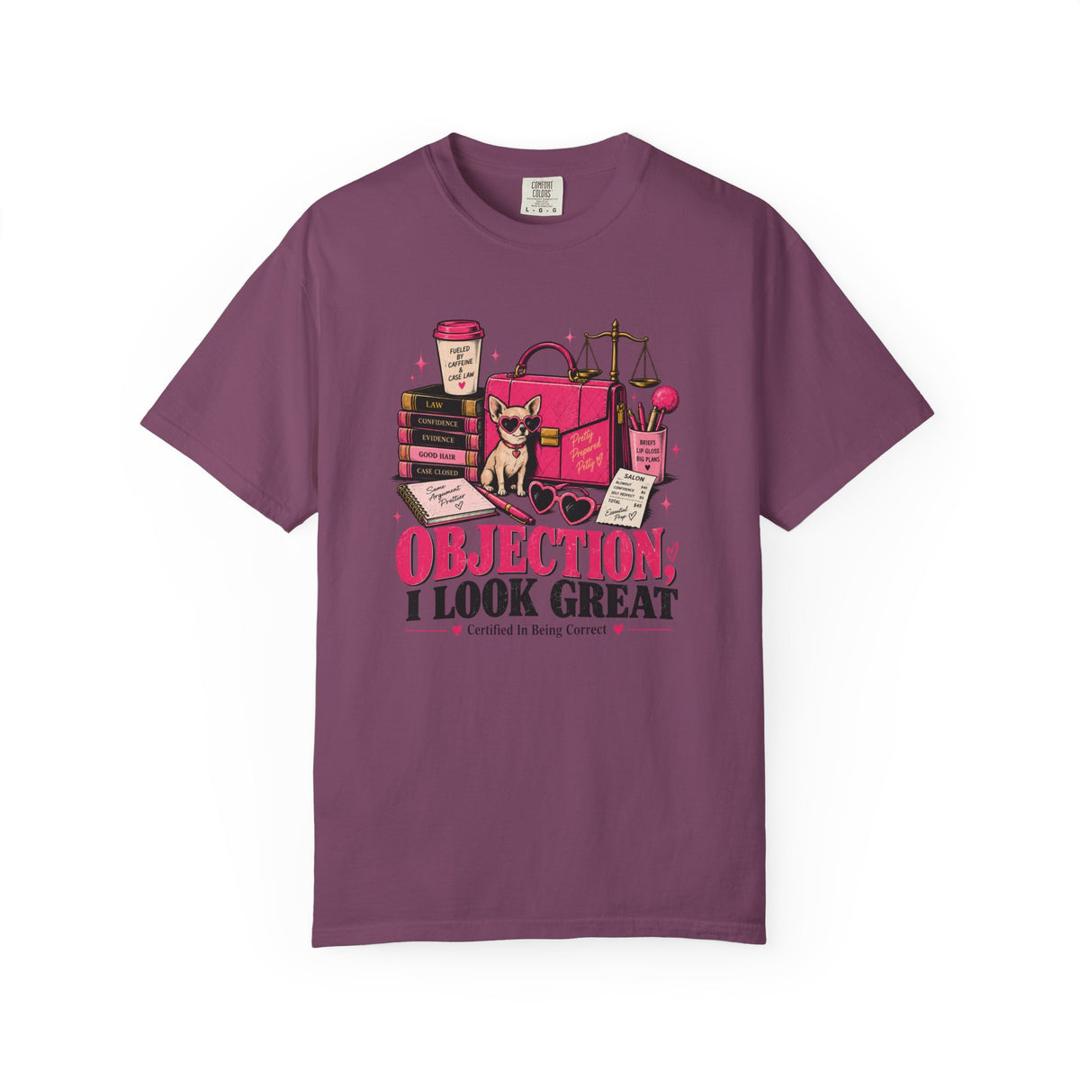 T-Shirt — "Objection, I Look Great" Legal Humor Tee