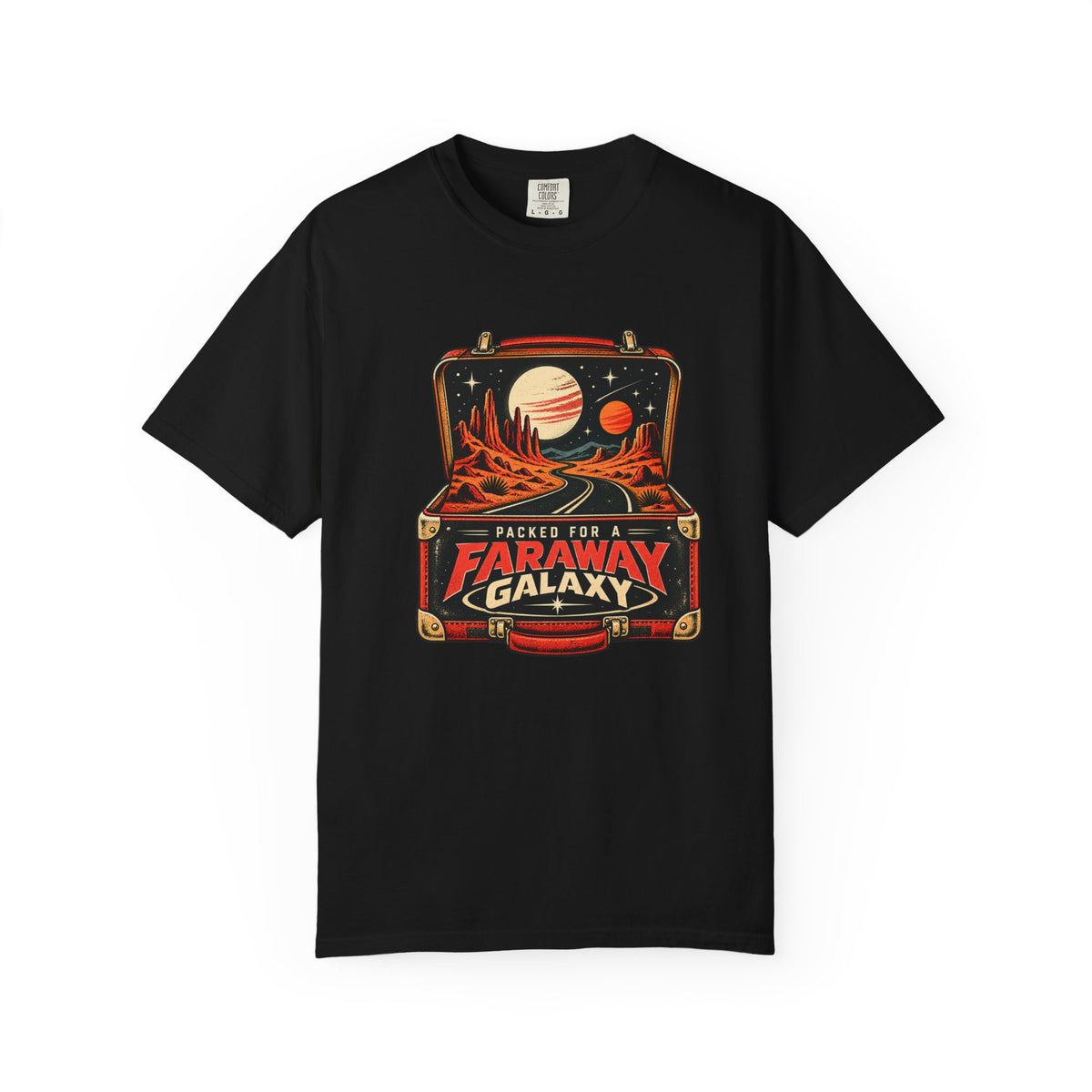 Faraway Galaxy T-Shirt — Vintage Space Travel Graphic Tee