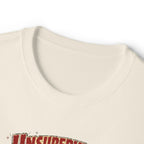 Unsupervised Again Tee — Funny Vacation Cabin Graphic T‑Shirt