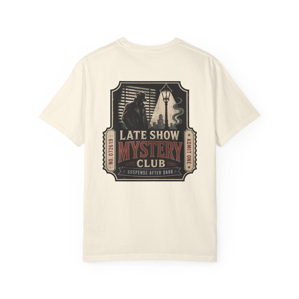 Mystery Club T-Shirt — "Late Show" Vintage Detective Graphic