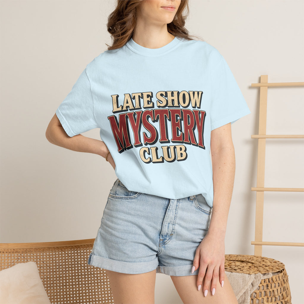 Mystery Club T-Shirt — "Late Show" Vintage Detective Graphic