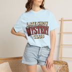 Mystery Club T-Shirt — "Late Show" Vintage Detective Graphic