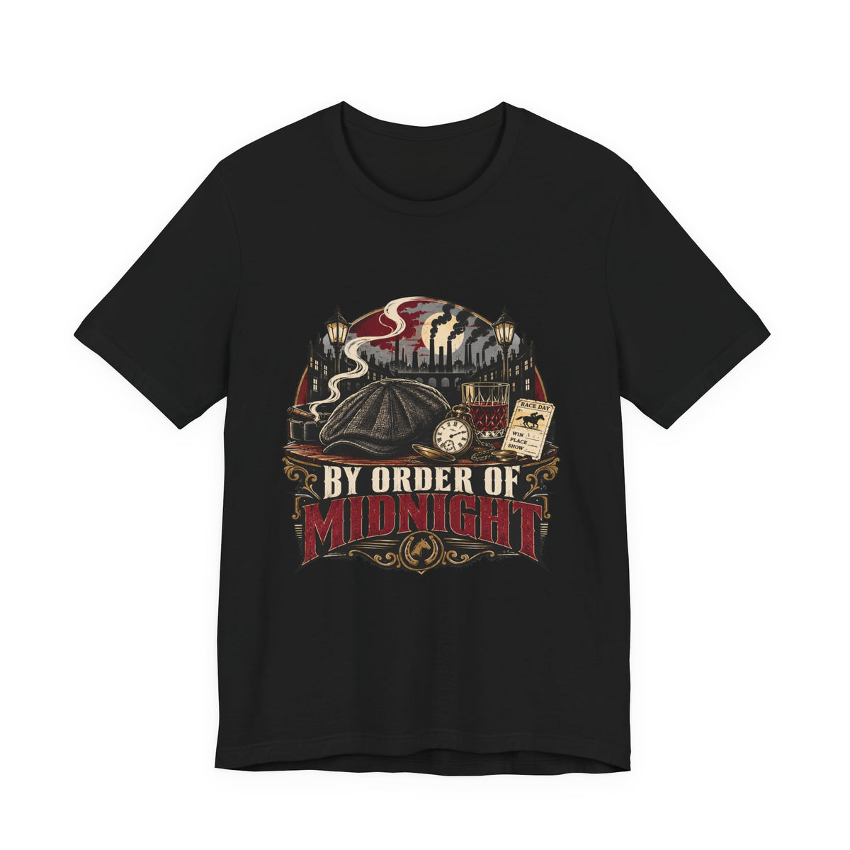 By Order of Midnight T-Shirt – Gothic Vintage Night City Graphic Tee