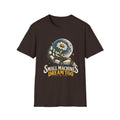 T-Shirt — "Small Machines Dream Too" Robotic Hand & Daisy Graphic