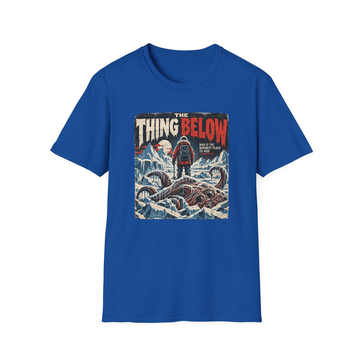 The Thing Below T-Shirt — Retro Horror Winter Monster Design