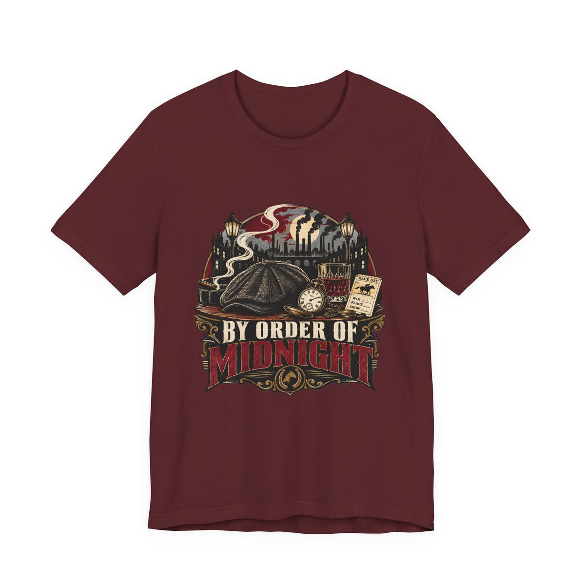 By Order of Midnight T-Shirt – Gothic Vintage Night City Graphic Tee