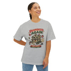 Unsupervised Again Tee — Funny Vacation Cabin Graphic T‑Shirt