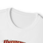 Unsupervised Again Tee — Funny Vacation Cabin Graphic T‑Shirt