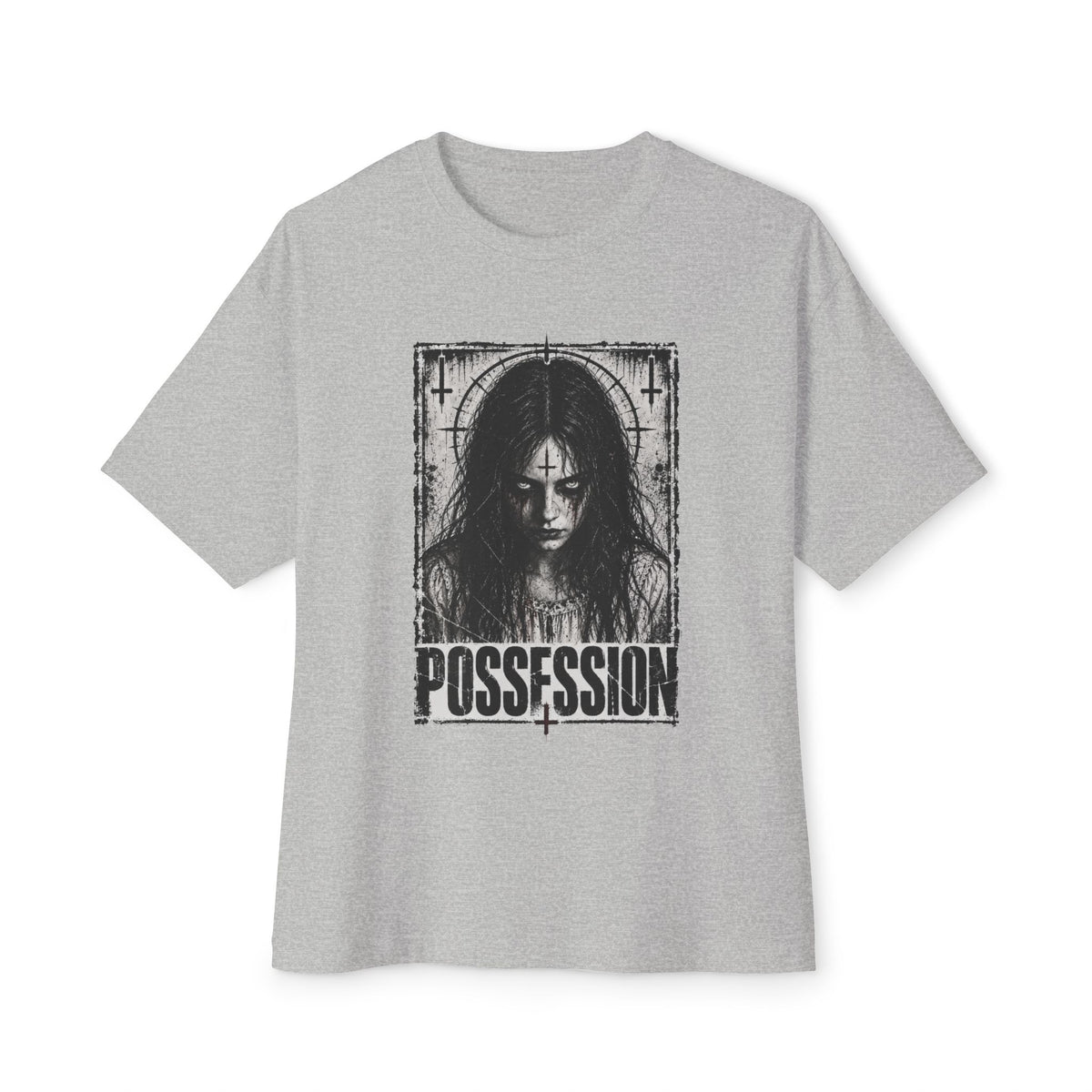 Possession Horror Tee — Creepy Girl Graphic T-Shirt