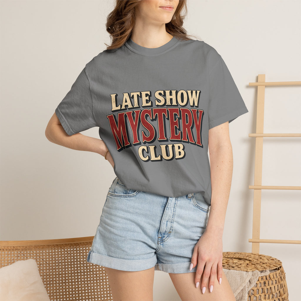 Mystery Club T-Shirt — "Late Show" Vintage Detective Graphic
