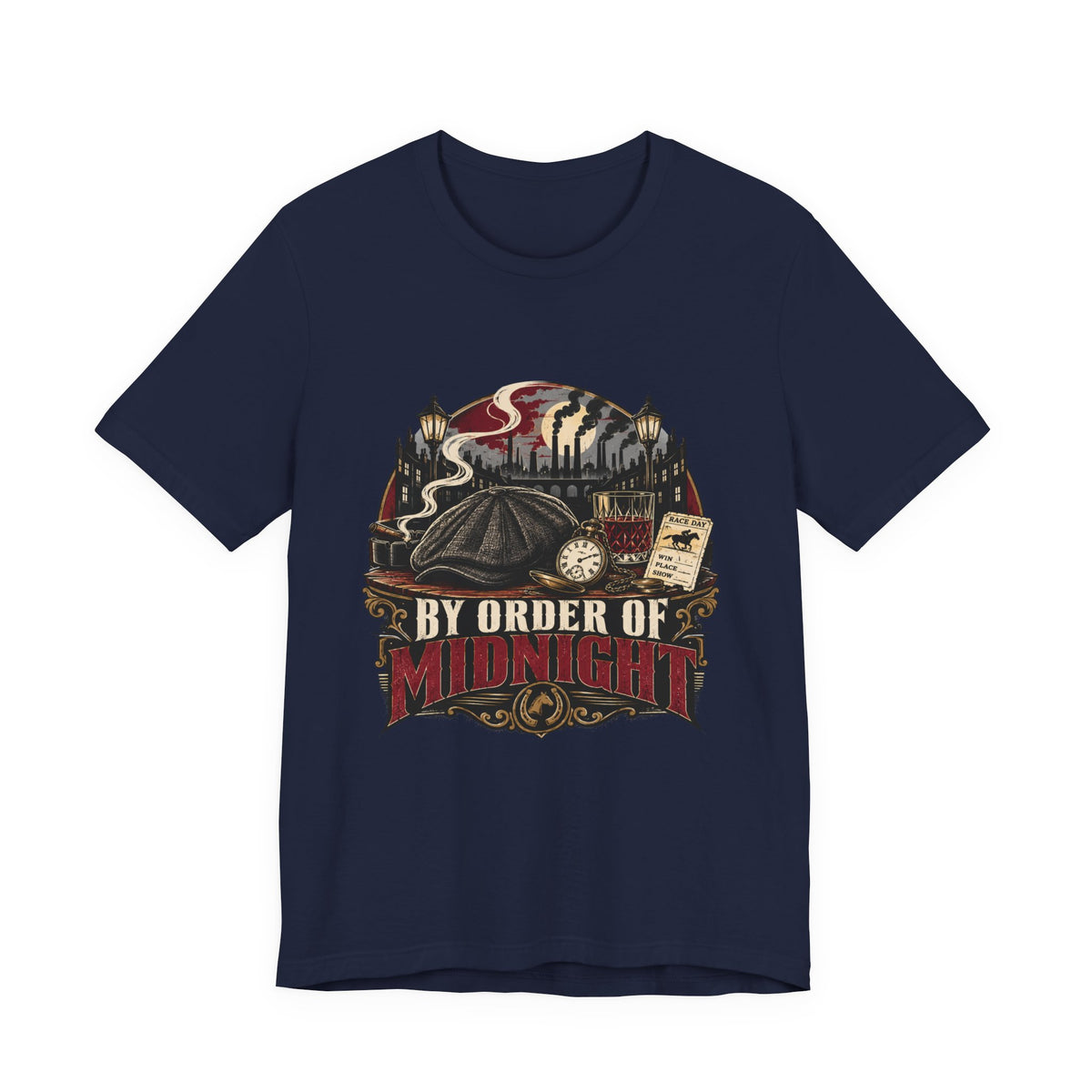 By Order of Midnight T-Shirt – Gothic Vintage Night City Graphic Tee