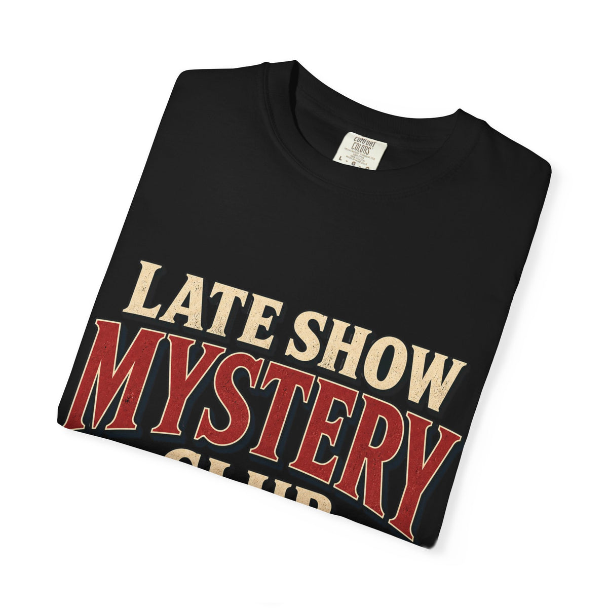 Mystery Club T-Shirt — "Late Show" Vintage Detective Graphic