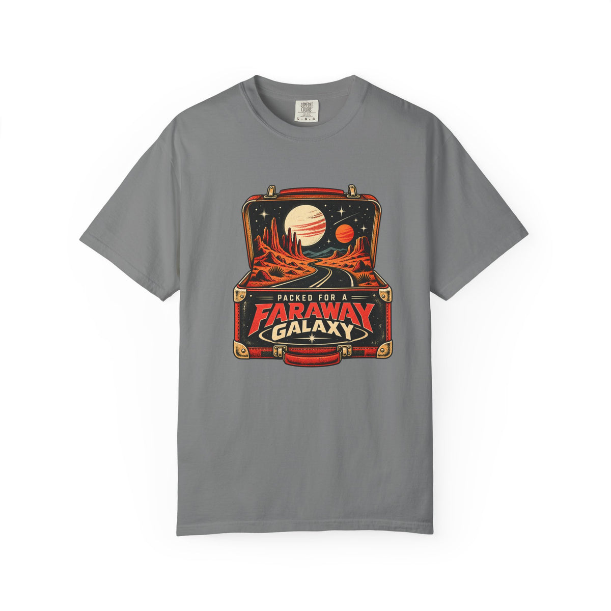 Faraway Galaxy T-Shirt — Vintage Space Travel Graphic Tee