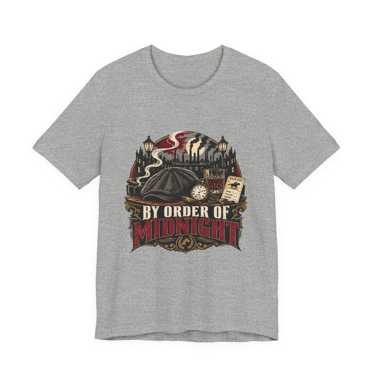 By Order of Midnight T-Shirt – Gothic Vintage Night City Graphic Tee