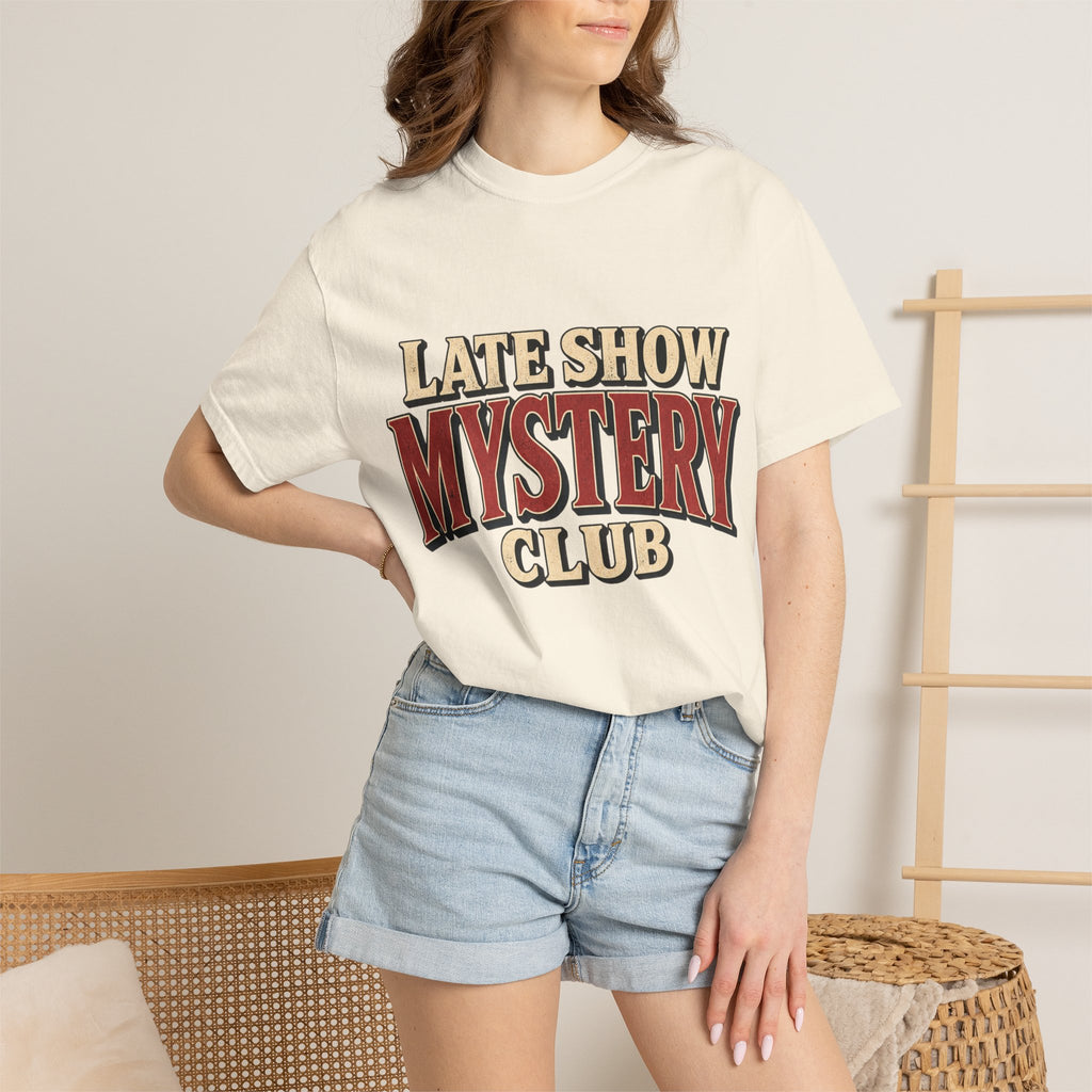 Mystery Club T-Shirt — "Late Show" Vintage Detective Graphic