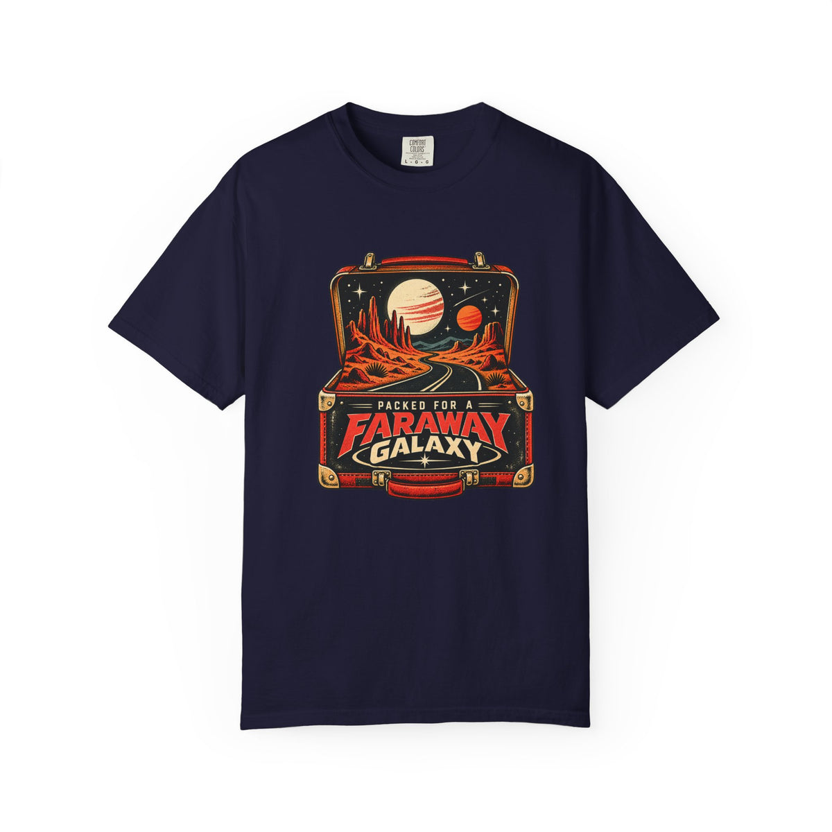 Faraway Galaxy T-Shirt — Vintage Space Travel Graphic Tee