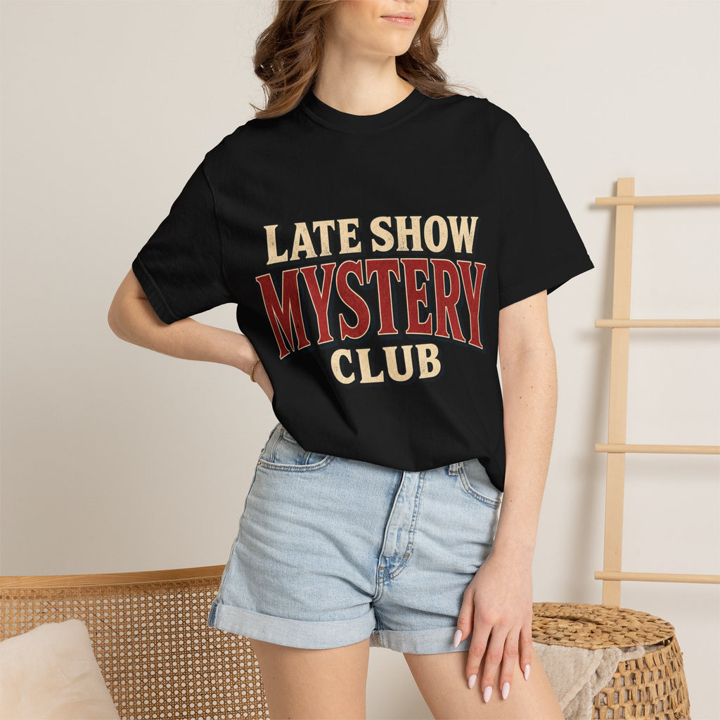 Mystery Club T-Shirt — "Late Show" Vintage Detective Graphic