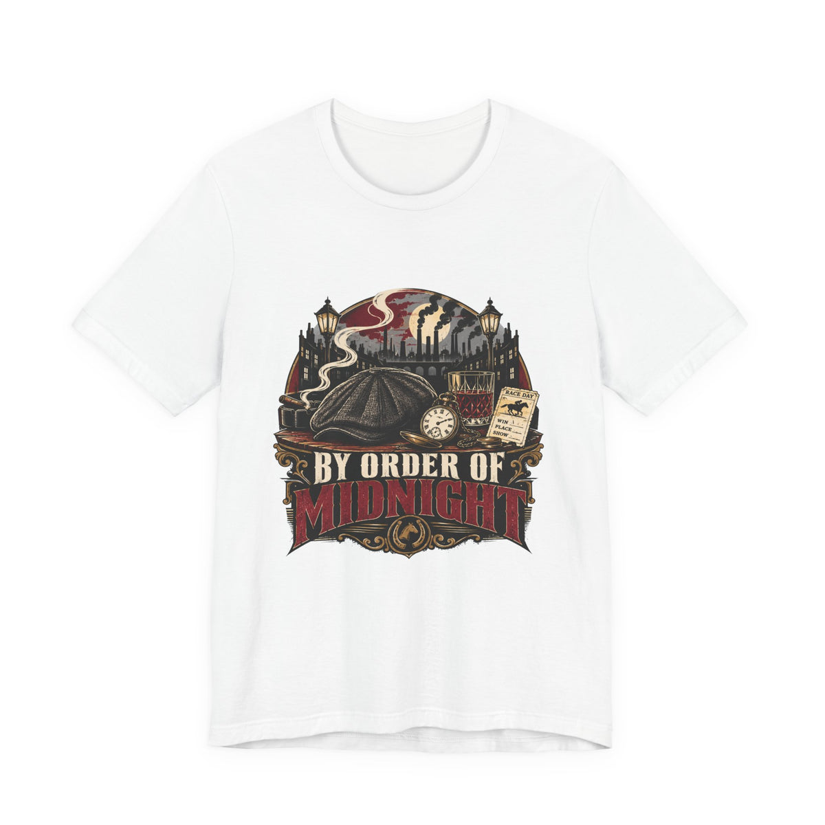 By Order of Midnight T-Shirt – Gothic Vintage Night City Graphic Tee