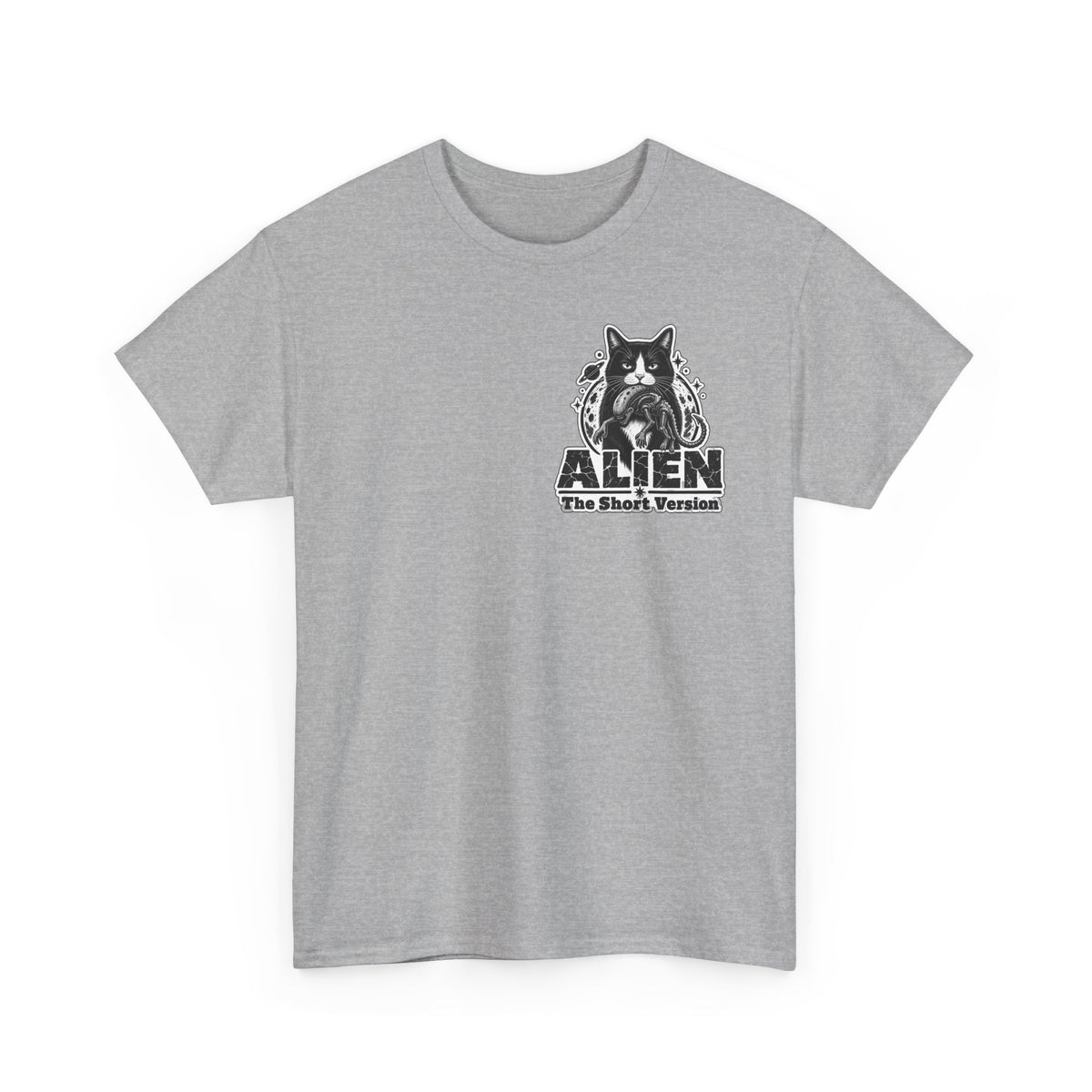 T-Shirt — 'ALIEN The Short Version' Cat Graphic Tee